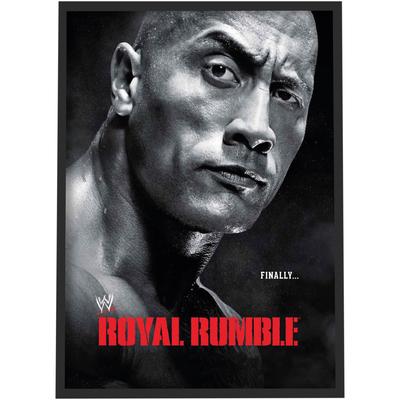 WWE The Rock Royal Rumble Poster - Gerahmt A3 Image