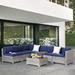 7 pieces Patio Wicker Sectional Sofa Set with Cushions