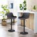 Art Leon Swivel Adjustable Upholstered Bar Stools (Set of 2)