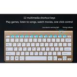 AMERTEER 2.4G Wireless Mini Keyboard For Notebook Laptop PC TV Android iPad iMac Tablet Rose Gold