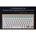 AMERTEER 2.4G Wireless Mini Keyboard For Notebook Laptop PC TV Android iPad iMac Tablet Rose Gold