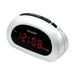 SHARP Digital Alarm Clock Cloud White Easy to Set Controls Red LED Display