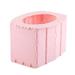 Portable Folding Toilet Foldable Toilet Potty Convenience Bucket Toilet for Kids Children Camping Hiking Travel Pink