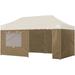 Eurmax 10x20 Zippered Walls for Canopy Tent 4 Walls ONLYï¼ˆ20FT Khaki)