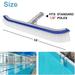 IFCOW Pool Brush Head 18 Pool Brushes for Cleaning Pool Walls Swimming Pool Scrub Brushes with Premium Strong Bristle & Reinforced Aluminium Back