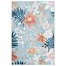 SAFAVIEH Cabana Caris Indoor/Outdoor Area Rug Aqua/Rust 5 x 8