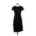 Missufe Casual Dress - Sheath: Black Solid Dresses - Women's Size Small