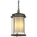 Meridian 15.7"H Large Coastal Natural Iron Outdoor Ceiling Fixture