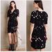Anthropologie Dresses | Anthropologie Hd Paris Black Polka Dot Short Sleeve Felicity Mini Dress | Color: Black | Size: 4
