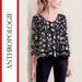 Anthropologie Tops | Anthropologie/Maeve | 'Celyn' Floral Printed Blouse Top | Color: Black/White | Size: 2