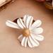 Kate Spade Jewelry | Kate Spade Into The Bloom Flower Adjustable Ring | Color: Gold/White | Size: 7