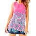 Lilly Pulitzer Dresses | Lilly Pulitzer Donna Hot Pink Tropical Floral Romper | Color: Blue/Pink | Size: 6