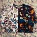 Anthropologie Tops | Euc Maeve By Anthropologie Floral Sweatshirt Size X-Large | Color: Blue/Cream | Size: Xl