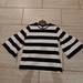 Ralph Lauren Tops | Lauren Ralph Lauren Women Navy White Striped Flared Sleeve Blouse Top Size Large | Color: Blue/White | Size: L