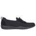 Skechers Women's Newbury St - Casually Sneaker | Size 7.5 | Black | Textile/Leather/Synthetic