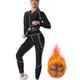 Sauna Suit for Women Weight Loss, Sauna Sweat Suit - Sauna Top And Pants, Sweat Suits for Womens Weight Loss, Fitness Exercise Burn Fat Training,L,Blue