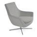 Lounge Chair - sohoConcept Rebecca 4 Star Swivel Lounge Chair Faux Leather/Wool/Fabric in Gray/Yellow | 31 H x 31 W x 28 D in | Wayfair