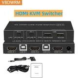 Commutateur KVM HDMI 4K/30Hz 2 p...