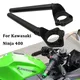 Tube guidon de fourche à Clip pour moto noir pour Kawasaki NINJA 400 2018 2019 2020 2021 2022