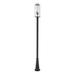 Z-Lite Sana 120 Inch Tall 3 Light Outdoor Post Lamp - 592PHBR-519P-BK