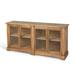 Park Hill Aged Zinc Top Cabinet Wood in Brown/Gray | 40 H x 79 W x 18 D in | Wayfair EFC06096