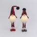 The Holiday Aisle® Set Of 2 Lighted Plush Red & Black Plaid Holiday Standing Gnomes, Battery Operated | 25.2 H x 8.67 W x 5.12 D in | Wayfair