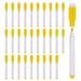 Uxcell Dry Erase Marker Pens Yellow Ink Fine Point Low Odor Whiteboard with Eraser Cap 30 Pack