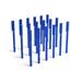 TRU RED Ballpoint Gripped Pen Medium Point 1.0mm Blue 120/Carton TR52868-CCVS