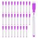 Uxcell Dry Erase Marker Pens Purple Ink Fine Point Low Odor Whiteboard with Eraser Cap 30 Pack