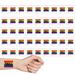 45 Pieces Gay Pride Rainbow Temporary Tattoos Rainbow Flag Stickers Removable Waterproof Body Rainbow Temporary Tattoos - style3