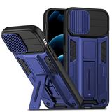 SaniMore Case for iPhone 14 Pro Max (6.7 2022) [Slide Camera Cover + Incvisible Kickstand] Magnetic Car Mount Upgraded Heavy Duty Protective Hybird Rugged Military Grade Drop-proof Shell Blue