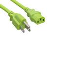 Kentek 3 Feet Ft Standard US 3 Prongs AC Power Cord NEMA5-15P/IEC320 C13 18AWG 10A 125V Green