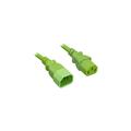 Nippon Labs 18 AWG Power Extension Cable IEC320 C13/C14 18AWG SJT 10A 250V Green 8 ft. Power Cord