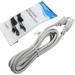 HQRP 10ft AC Power Cord Compatible with Sony KDL-52XBR9 KDL-52Z5100 KDL-55EX500 KDL-55EX501 HDTV TV LCD LED Plasma Mains Cable
