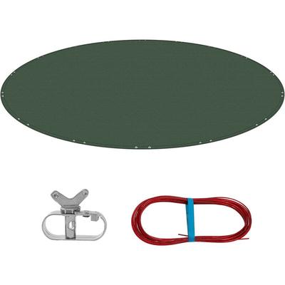 Poolabdeckung ø 460 cm für Rund Pools ø 390-420 cm, Poolplane aus 200 g/m² pe, Pool Abdeckplane mit Image