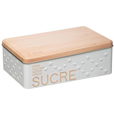Würfelzuckerdose aus metall scandinave nature weiß - 5five Image