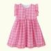 Baby Delas!Dresses for Baby Girls 2023 Baby Girls Dresses Baby Girls Dress Toddler Kids Baby Girls Fashion Cute Sleeveless Sweet Cartoon Print Ruffle Dress