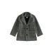 Peyakidsaa Baby Girls Houndstooth Trench Coat Winter Warm Long Sleeve Single Breasted Coat Outwear