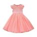 Flower Girl Dress Hot Kids T Shirt Dress Toddler Girls Dress FlyingSleeve Summer Fashion Mesh Dress Princess Dress Casual Dress Outwear