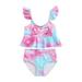 ZIYIXIN Toddler Kids Girl 2Pcs Swimsuit Summer Sleeveless Beach Tankini Bikini Unicorn Ruffle Swimwear