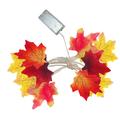 1PCS Thanksgiving Battery Box LED Maple Leaf Light String Indoor And Outdoor Decorative Light String Maple Leaf 2 Meters 10 Lights Lights String Lights Outdoor 25