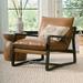 Larkin Accent Chair - Leather, Pecan Leather - Grandin Road