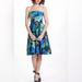 Anthropologie Dresses | Anthropologie Vanessa Virginia Dress Shadeflower Strapless Floral | Color: Blue/Green | Size: 4