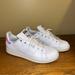 Adidas Shoes | Adidas X Stan Smith White Sneakers With Iridescent Heel Accent | Color: White | Size: Men’s 5.5 | Women’s 7.5