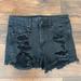 American Eagle Outfitters Shorts | American Eagle Hi-Rise Super Stretch Jean Shorts | Color: Black | Size: 4