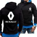 Men Hoodies for Work, R.E.N.A.U.L.T Men'S Sweatshirts, Men Clothing with Zipped, Long Sleeve Shirt Mens-Blue||L