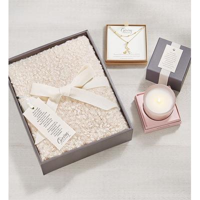 1-800-Flowers Gifts Delivery The Giving Gift For Her Giving Shawl, Candle & Moon Necklace | Happiness Delivered To Their Door