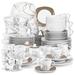 Orren Ellis Vancasso Porcelain China Dinnerware Set - Service for 12 Porcelain/Ceramic in White | Wayfair 5A6B4BCF5C264E5C9B73D9A7BB7C86B3