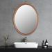 Ebern Designs Kyona Mirror Wood/Leather in Brown | 29.93 H x 23.63 W x 1.01 D in | Wayfair 4A785A5FF18443A9961E50CED2544BE1