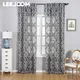 LEEJOOM – rideau Jacquard gris à fleurs Style européen pour salon cuisine taille personnalisée